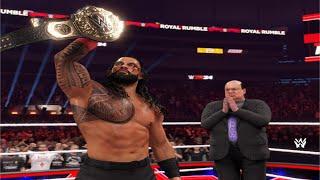 Gunther vs Roman Reigns | WWE Royal Rumble 2025 | World Heaviest Championship | WWE 2k24 Gameplay 4k