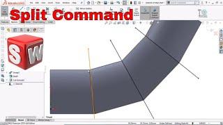 How to use Split Command in SolidWorks