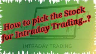 How to pick the stock for intraday trading.? #fyers #samco