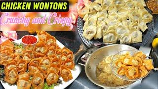 One Bite Mini Chicken Wontons | MakeAnd Freeze Ramadan Recipes |Iftar Party Recipes