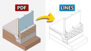 ArchiCAD Tutorial: PDF to DWG Lines