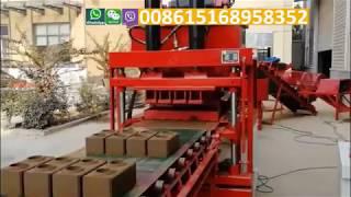 QT 4 10 full auto interlocking clay brick machine with 80 TON pressure