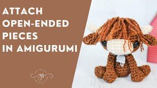 Amigurumi Crochet Assembly: How To Attach Open Ended Pieces | Yarn Society