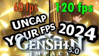 Genshin Impact FPS Uncap Guide (How to unlock FPS within 2 minutes! + Slow motion comparison.)