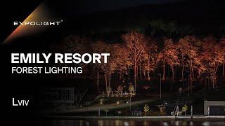 Emily Resort, Forest Lighting, Lviv | Expolight