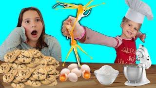 Crazy Chef Nev is the BOSS! Kid Fun Video SMASHING eggs and baking COOKIES! Kid Fun Video