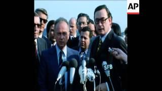 UPITN 9 7 75 ISRAEL'S PRIME MINISTER RABIN ARRIVES TO WEST BERLIN