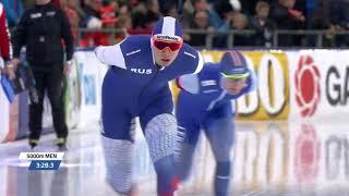 Danila Semerikov 5000m - 6:08.96 (TR). WC4 Heerenveen 2018/2019