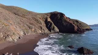 Black Sand Beach Sf Drone Clip