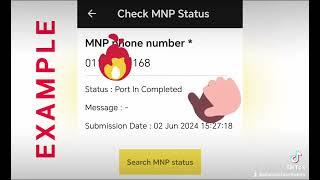 CHECK MNP STATUS