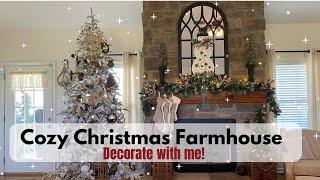 2024 COZY CHRISTMAS FARMHOUSE DECOR FIREPLACE MANTEL HOME DECOR