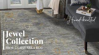 Explore the Unique JEWEL Collection Hand-Knotted Rugs for Your Home | JWL 5 GRAY