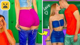 EASY CLOTHES HACKS FOR GIRLS! School Supplies Ideas & DIY Outfit by Mariana ZD