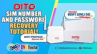 DITO Home Prepaid WiFi SIM Number and Password Recovery Tutorial | INKfinite