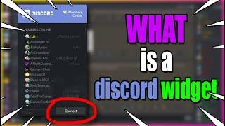 What is a discord widget and how do you use them?