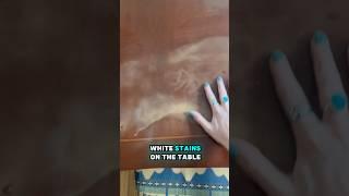 Magic I used to get white spots off wood!    #diyhomedecor #thriftflip #woodcare