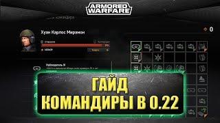 Гайд: Командиры в 0.22 / Armored Warfare