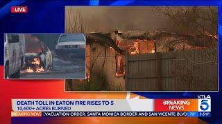 Southern California Firestorms, KTLA Channel 5, January 8, 2025 11 AM - 7 PM PST