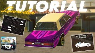 TUTORIAL | LOWRIDER SETTINGS  | CAR PARKING MULTIPLAYER | TACO PADRE