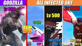 Godzilla vs Infected Sky Level Challenge Battles | SPORE