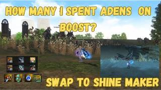 Shine Maker Boost How many I Spent Adens in 1.5 Months | Lineage 2 EU | Core.