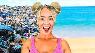 I Cleaned The DIRTIEST Beach For Free!