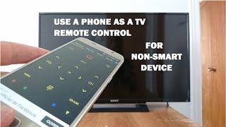 How to use a smartphone as a TV remote control for non-smart TV, no internet required