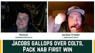 Jacobs gallops over Colts, Pack nab first win