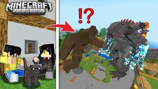 KING KONG vs MECHA GODZILLA para sa Village sa Minecraft PE