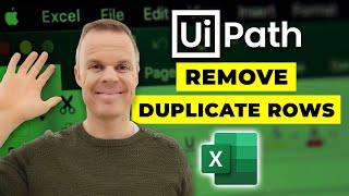 How to remove duplicate rows in Excel/DataTables with UiPath - Full Tutorial