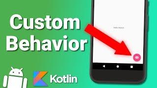 Custom CoordinatorLayout Behavior - Android Kotlin Tutorial