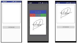 Android Studio - Get/Capture Human Signature - FREE SOURCE CODE DOWNLOAD