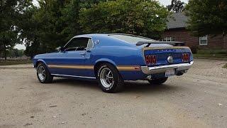 1969 Ford Mustang Mach 1 in Acapulco Blue & 351 Engine Sound on My Car Story with Lou Costabile