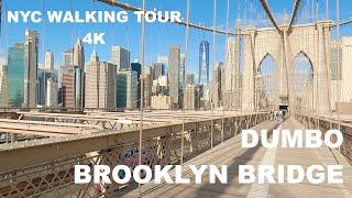 NEW YORK Walking Tour (4K) DUMBO - BROOKLYN BRIDGE