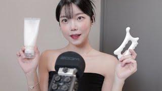 [ASMR] 쫜득쫜득한 괄사 마사지‍️ + 소소한 스몰토킹 | 어깨운동, 요즘 추구미 등