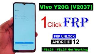 Vivo Y20G Frp Bypass Android 12 | Vivo Y20G (V2037) Google Account Remove Without Pc 100% Free