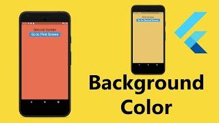 How do I set the background color of screen in Flutter  2021 ?