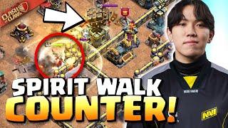NAVI Klaus uses CRUSHER MORTAR to counter SPIRIT WALK in $1 MILLION June Qualifier! Clash of Clans