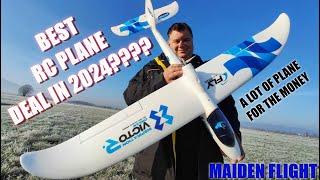 SKY SURFER X8 1480mm EPO RC trainer plane PNF 3S power MAIDEN FLIGHT