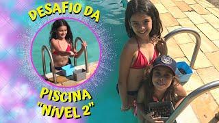 DESAFIO DA PISCINA NÍVEL 2, BRINCADEIRA NA PISCINA DE COQUINHOS !!!