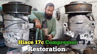 How To Repair Toyota Hiace AC Compressor: Full Breakdown & Repair : Amazing Skilled Worker