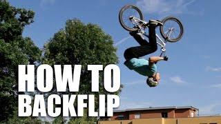 How to Backflip BMX (Как сделать бекфлип на БМХ) | Школа BMX Online #64