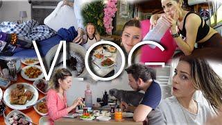 EVDE BİR PAZAR GÜNÜ | 7 DK AIRFRY SUFFLE | MİNİ PİZZA | EV İŞLERİYLE GEÇEN GÜN | ABLA KIZ GÜNÜ |SPOR