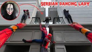 Serbian Dancing Lady Vs Team Spider Man |  A Friendship That Never Dies  ( Scary POV )