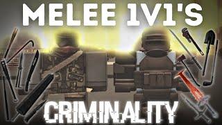 Melee 1v1's | Roblox Criminality