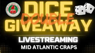 Nighttime Version *CHRISTMAS DICE GIVEAWAY* Live with MAC #midatlanticcraps #craps #crapsnation