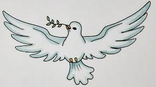 ГОЛУБЬ МИРА РИСУНКИ ДЛЯ СРИСОВКИ/DOVE OF THE WORLD DRAWINGS FOR DRAWING