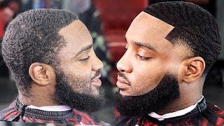 TRANSFORMATION HE PAID $100 FOR THIS HAIRCUT/ FADED BEARD/ BARBER TUTORIAL