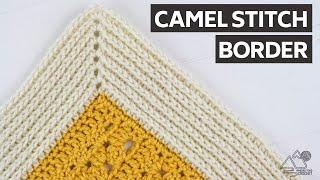 CROCHET: Camel Stitch BLANKET Border: Works for ANY Blanket