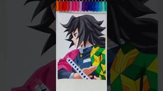 Drawing Giyuu Tomioka  | from Demon Slayer #art #kimetsunoyaiba #giyuutomioka
